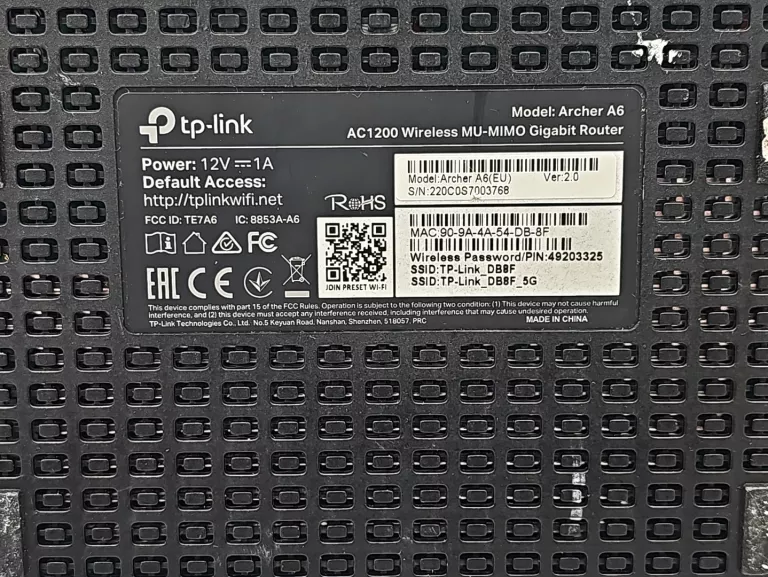 ROUTER TP-LINK ARCHER A6 + ZASILACZ