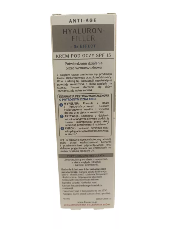 EUCERIN HYALURON-FILLER EFFECT KREM POD OCZY 15ML