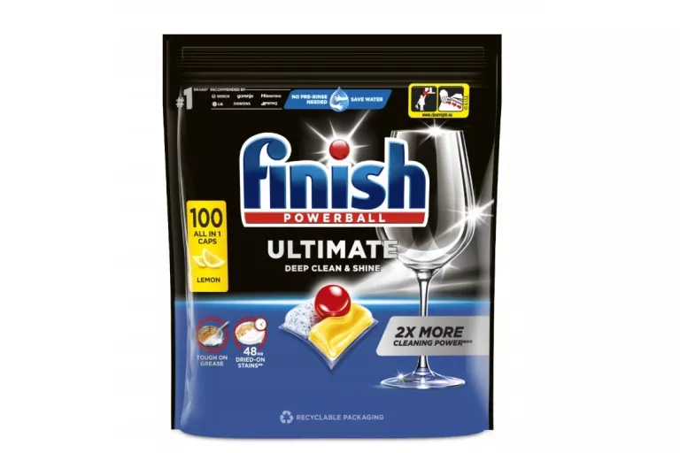 FINISH POWER ULTIMATE ALL IN ONE 100 SZT KAPSUŁKI DO ZMYWARKI - LEMON