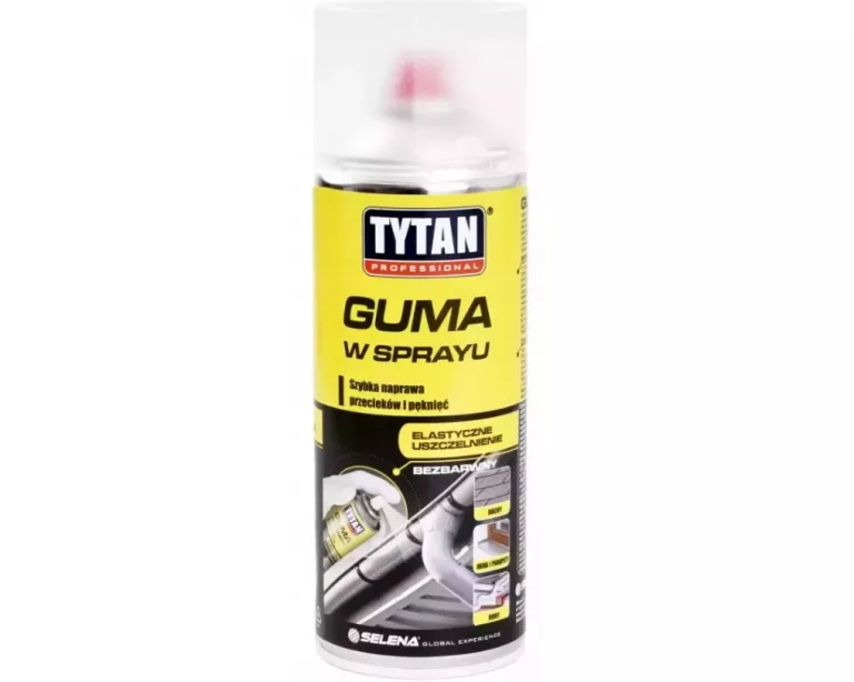 TYTAN GUMA W SPRAYU USZCZELNIACZ BEZBARWNA 0,4L