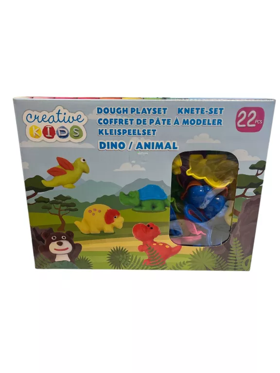 CREATIVE KIDS ZESTAW DO CIASTOLINY DINO