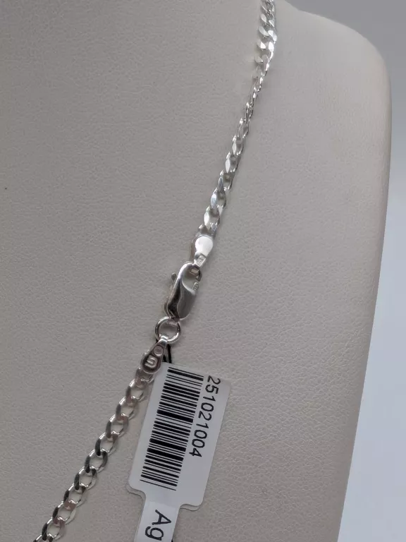 SREBRNY ŁAŃCUSZEK 925 / 8,44 G 60 CM PANCERKA
