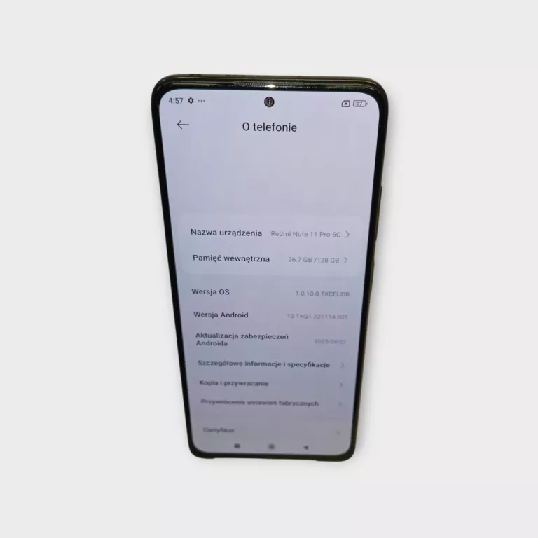 TELEFON XIAOMI REDMI NOTE 11 PRO SOLO
