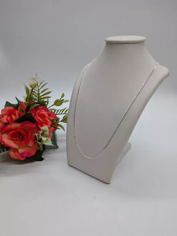 SREBRNY ŁAŃCUSZEK 925 / 4,90 G 55 CM PANCERKA