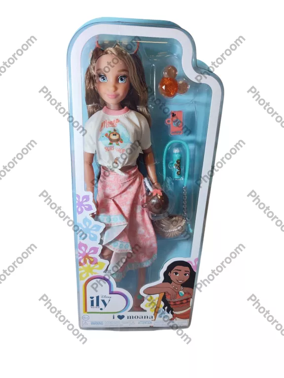 DISNEY ILY 4EVER MODNA LALKA Z MOTYWEM VAIANA + AKCESORIA