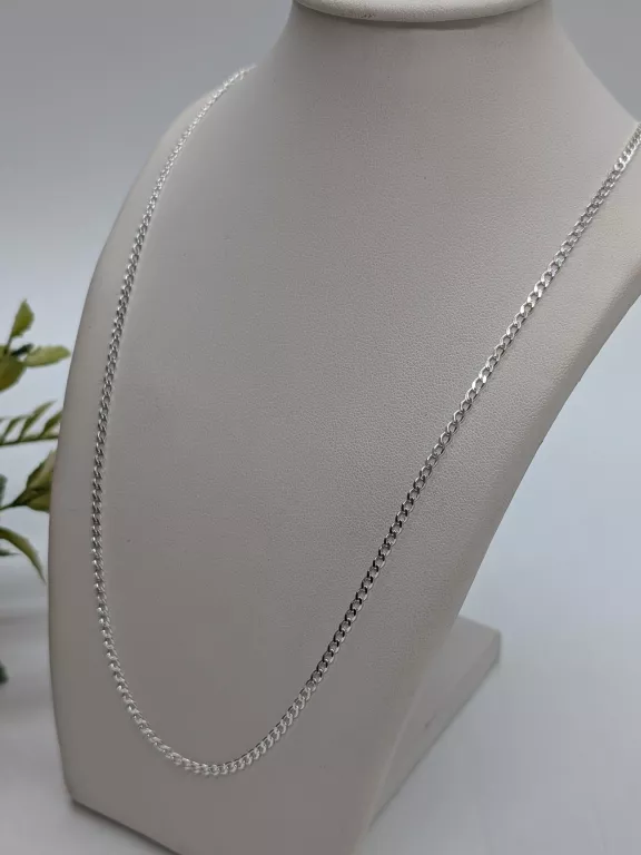 SREBRNY ŁAŃCUSZEK 925 / 4,90 G 55 CM PANCERKA