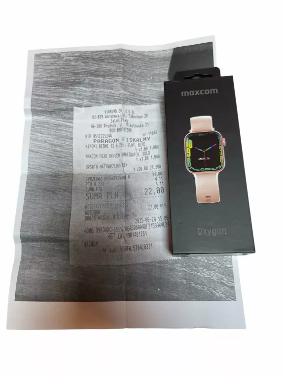SMARTWATCH MAXCOM FW26 OXYGEN - GWARANCJA - PUDEŁKO