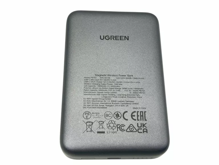 POWERBANK UGREEN 10000 MAH CZARNY PB763