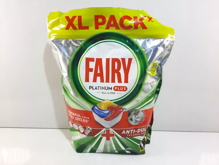 55 SZT FAIRY PLATINUM PLUS KAPSUŁKI DO ZMYWARKI