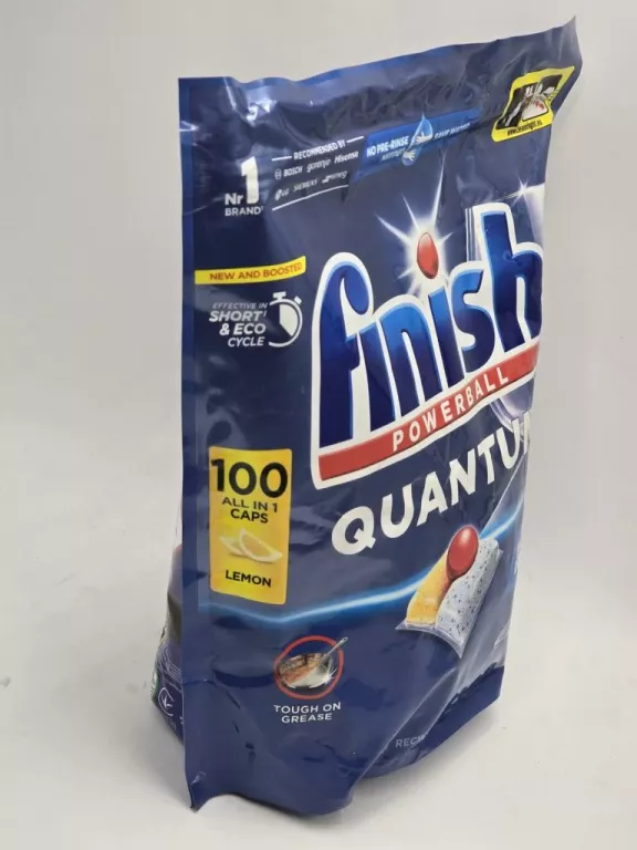 KAPSUŁKI DO ZMYWARKI FINISH QUANTUM POWERBALL LEMON 100 SZT