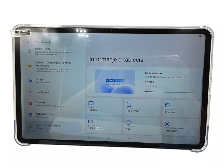 TABLET TABLET  DOOGEE T20 ULTRA 12/256GB