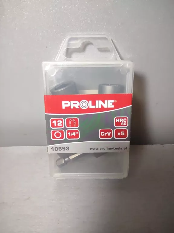 ZESTAW 5 NASADEK PROLINE 1/4 12``