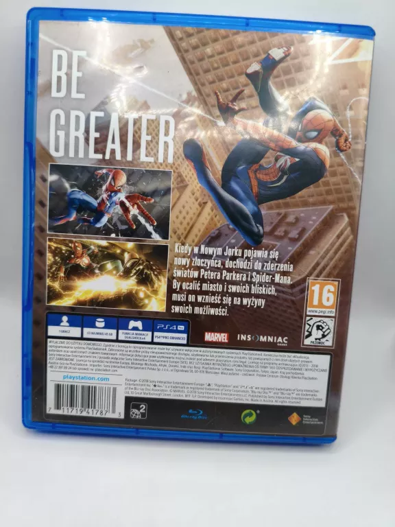 SPIDER-MAN GRA NA PS4 POLSKA WERSJA