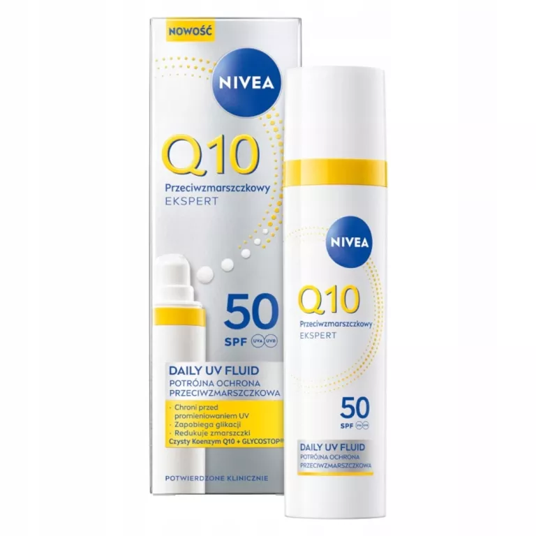 NIVEA Q10 PRZECIWZMARSZCZKOWY EKSPERT DAILY UV FLUID SPF 50, 40 ML