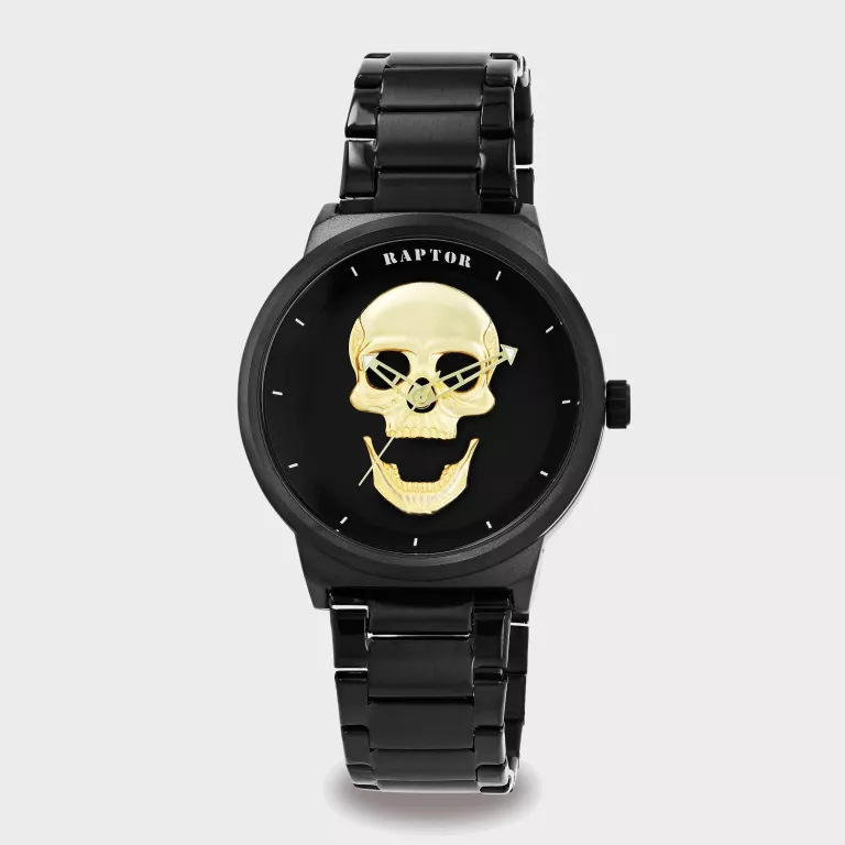 ZEGAREK MĘSKI RAPTOR RA20390 CZARNY NA BRANSOLECIE 3ATM 45MM