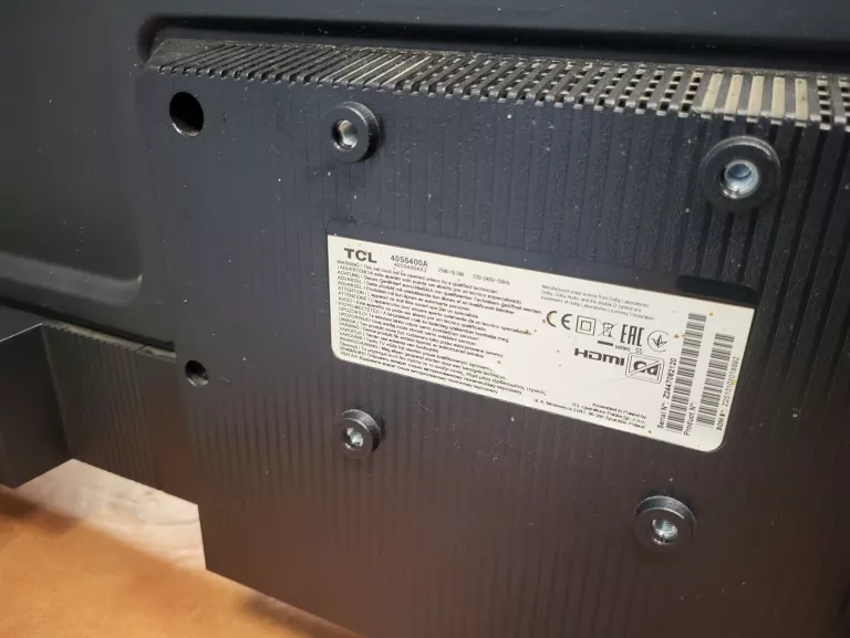 TELEWIZOR TCL 40S5400A + PILOT