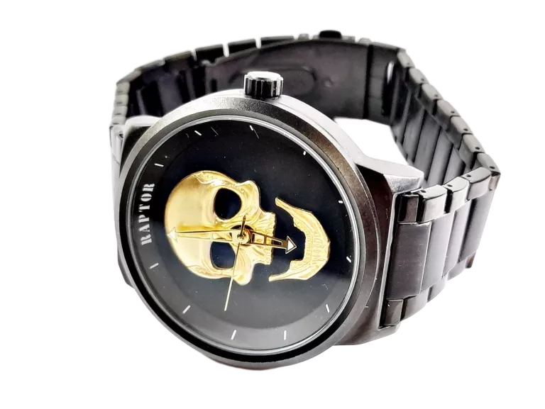 ZEGAREK MĘSKI RAPTOR RA20390 CZARNY NA BRANSOLECIE 3ATM 45MM