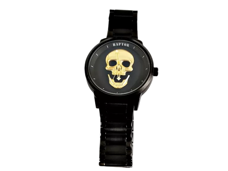 ZEGAREK MĘSKI RAPTOR RA20390 CZARNY NA BRANSOLECIE 3ATM 45MM