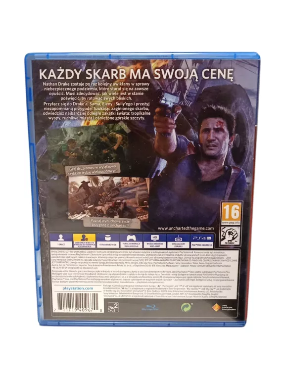 GRA NA PS4 UNCHARTED 4 KRES ZŁODZIEJA