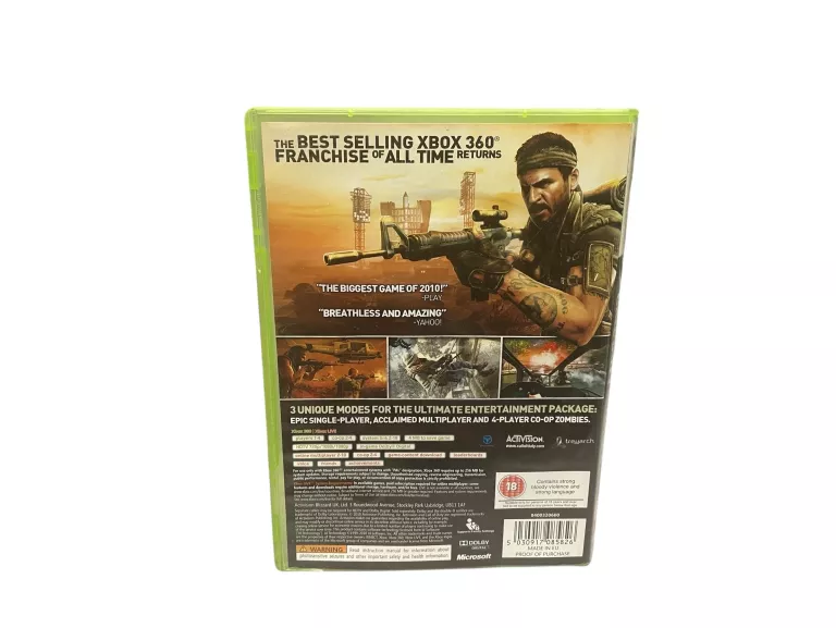 GRA NA XBOX 360 CALL OF DUTY BLACK OPS