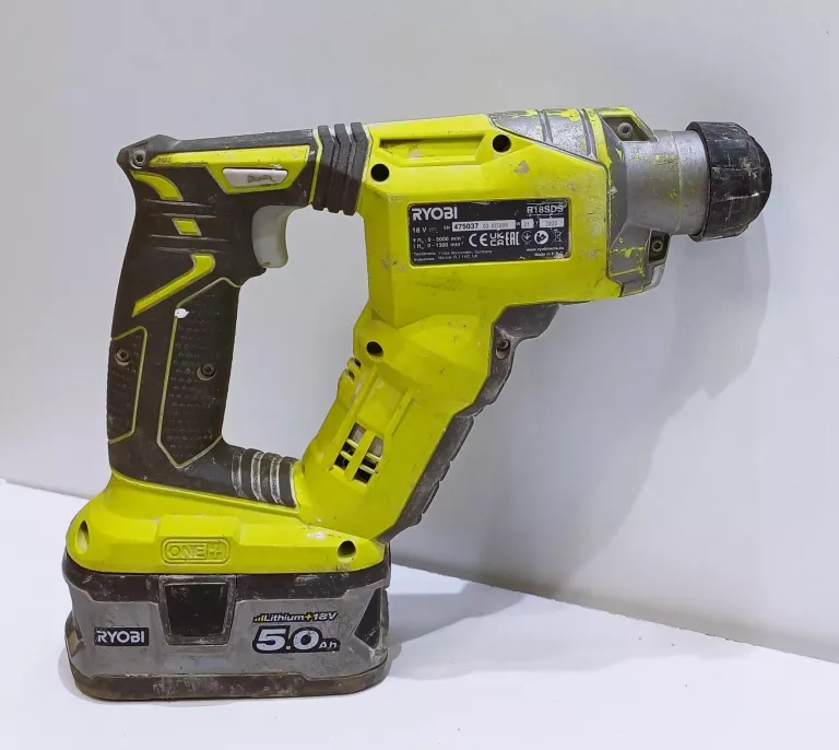 RYOBI WIERTARKO-WKRĘTARKA R18DD3+WIERTARKA UDAROWA R18SDS+ŁADOWARKA+AKU