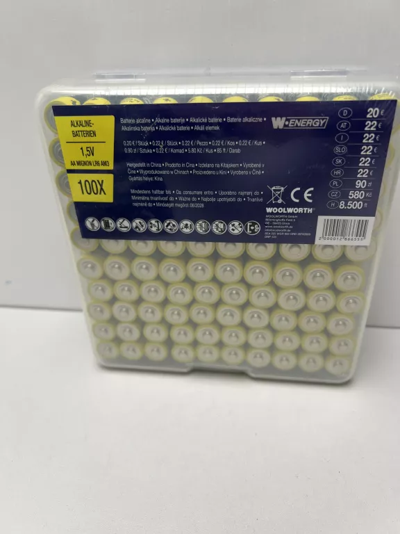 WOOLWORTH BATERIE 100SZT AA