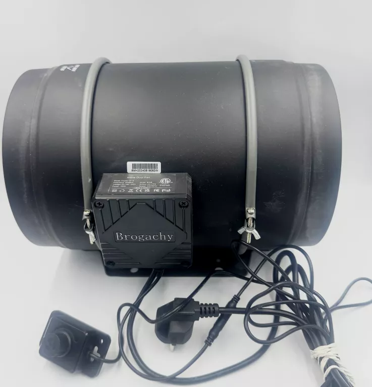 WENTYLATOR KANAŁOWY WYCIĄGOWY SSĄCY 2-BIEGUNOWY 200 MM BROGACHY