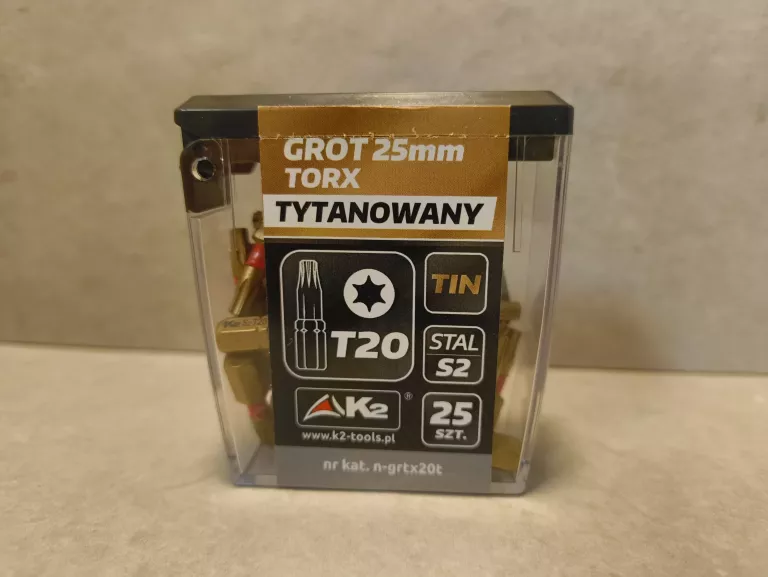 GROT BIT TYTANOWY K2 T20 25SZT