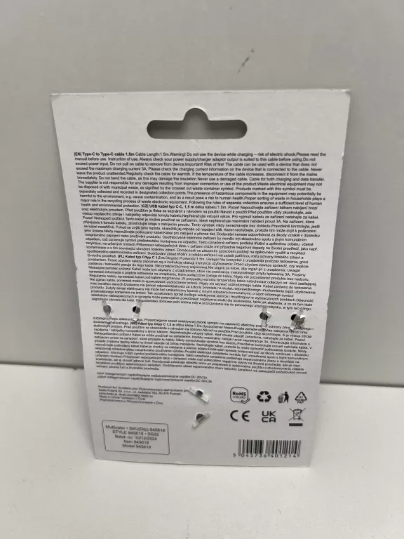 VIDO KABEL C-C CZARNY