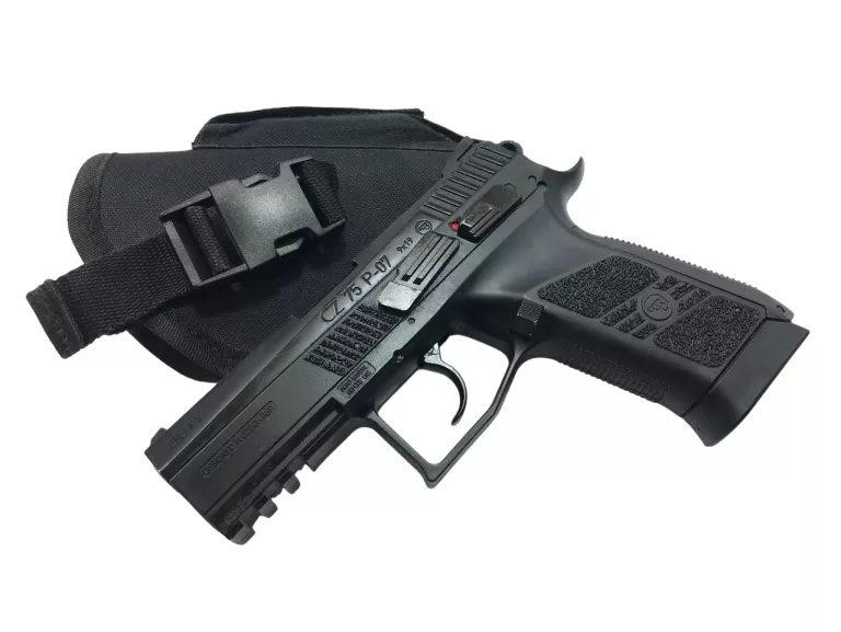 WIATRÓWKA PISTOLET ASG CZ 75 P-07 DUTY 4,5 MM + KABURA