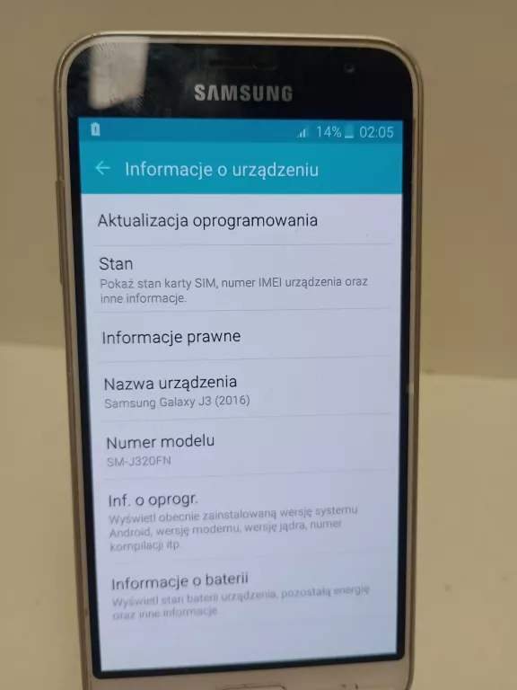 TELEFON SAMSUNG J3 2016  1,5/8GB