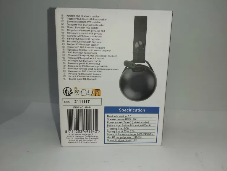 GŁOŚNIK BLUETOOTH PORTABLE SPEAKER KOMPLET