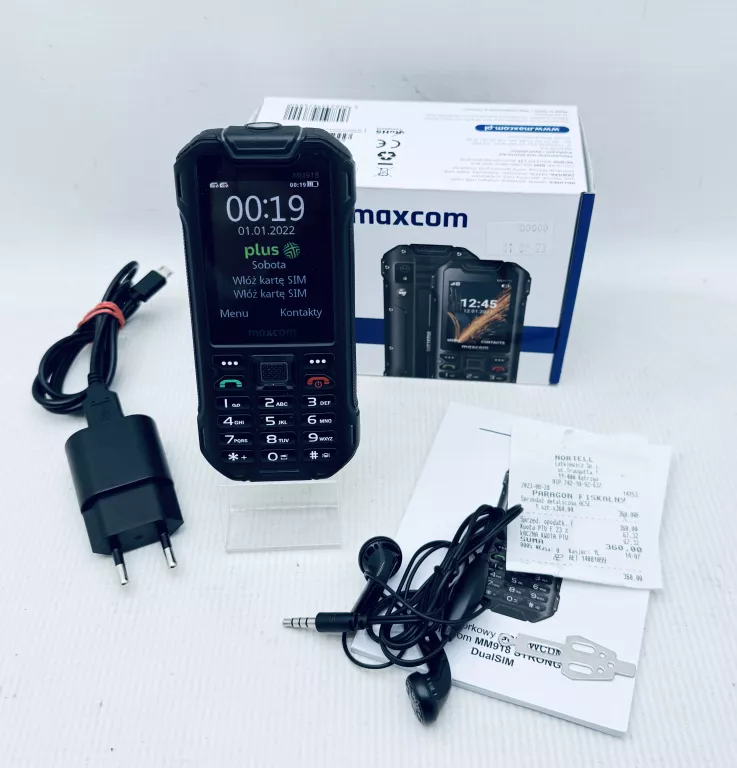 TELEFON MAXCOM MM918 KOMPLET D/S  + DZ 08.23