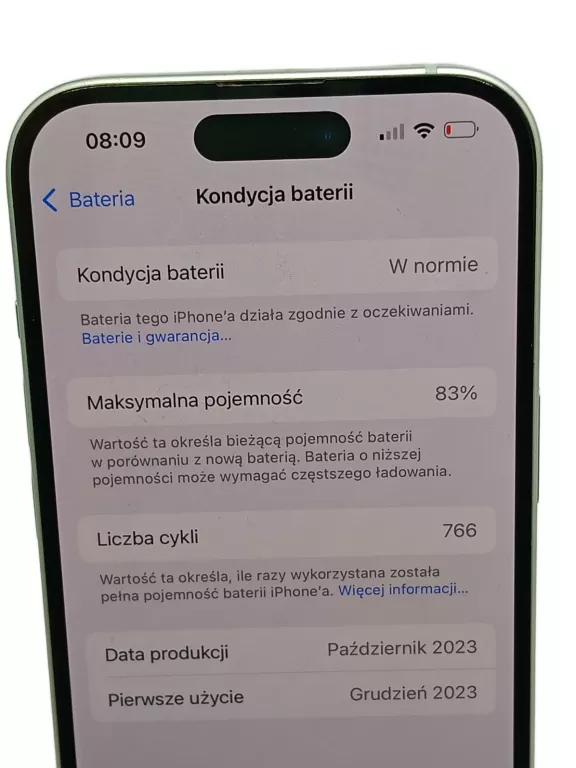 IPHONE 15 | 256GB | KONDYCJA BATERII: 83%