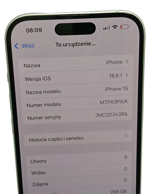 IPHONE 15 | 256GB | KONDYCJA BATERII: 83%