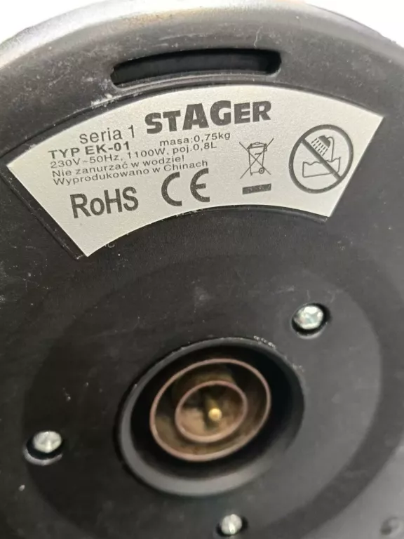 CZAJNIK STAGER  EK-01 1100 W 0,8 L