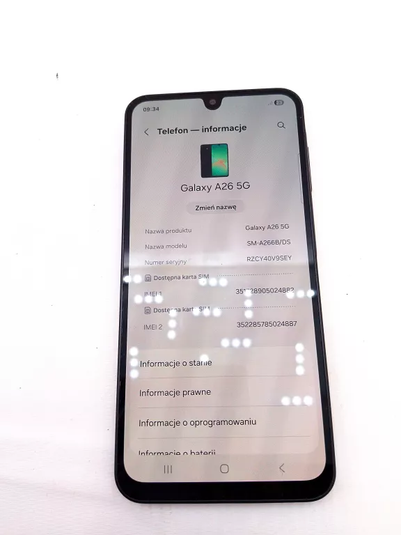 TELEFON SAMSUNG A26 5G 256GB SAM (W SIECI PLAY)