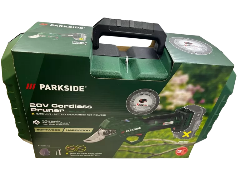 PARKSIDE 4V AKUMULATOROWY SEKATOR OGRODOWY NOŻYCE DO GAŁĘZI BEZPRZEWODOWY
