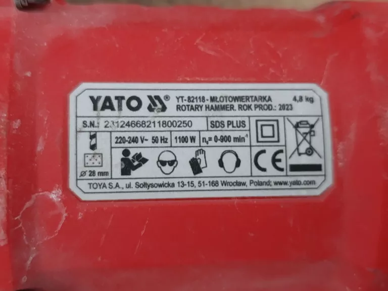 MŁOTOWIERTARKA YATO YT-82118 W WALIZCE