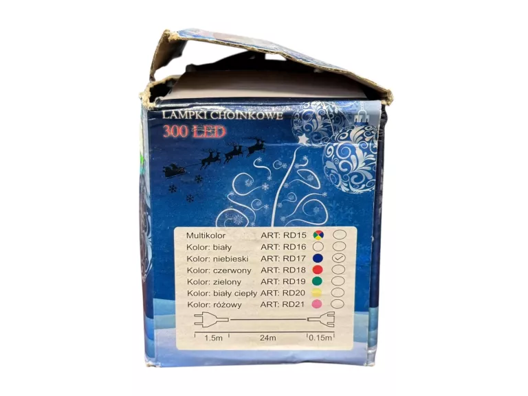 LAMPKI CHOINKOWE 300 LED KPL