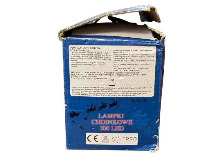 LAMPKI CHOINKOWE 300 LED KPL