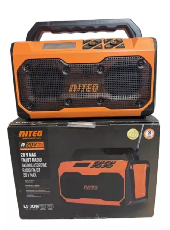 AKUMULATOROWE RADIO FM/BT 20V MAX
