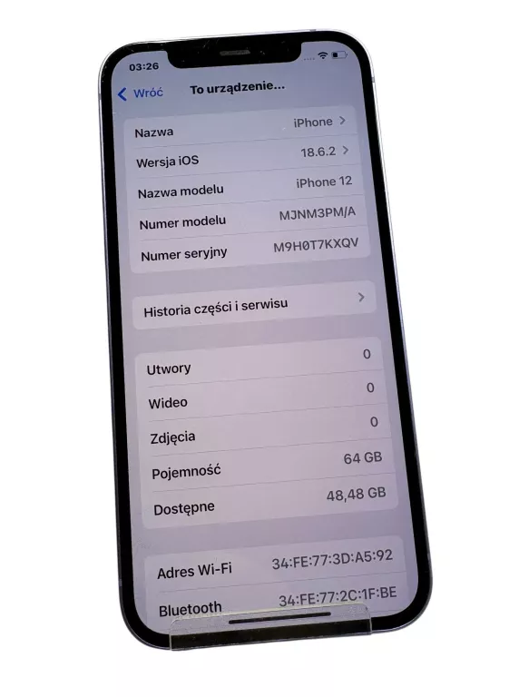 TELEFON IPHONE 12 64GB 79%  BATERII