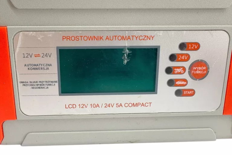 PROSTOWNIK AUTOMATYCZNY COMPACT 12V 10A-24V5A LCD