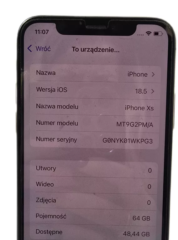 TELEFON IPHONE XS 64GB KONDYCJA 82%!