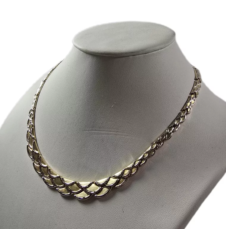 ŚLICZNY ZŁOTY NASZYJNIK PRÓBY 585 / DŁ. 49 CM / 16,04G!