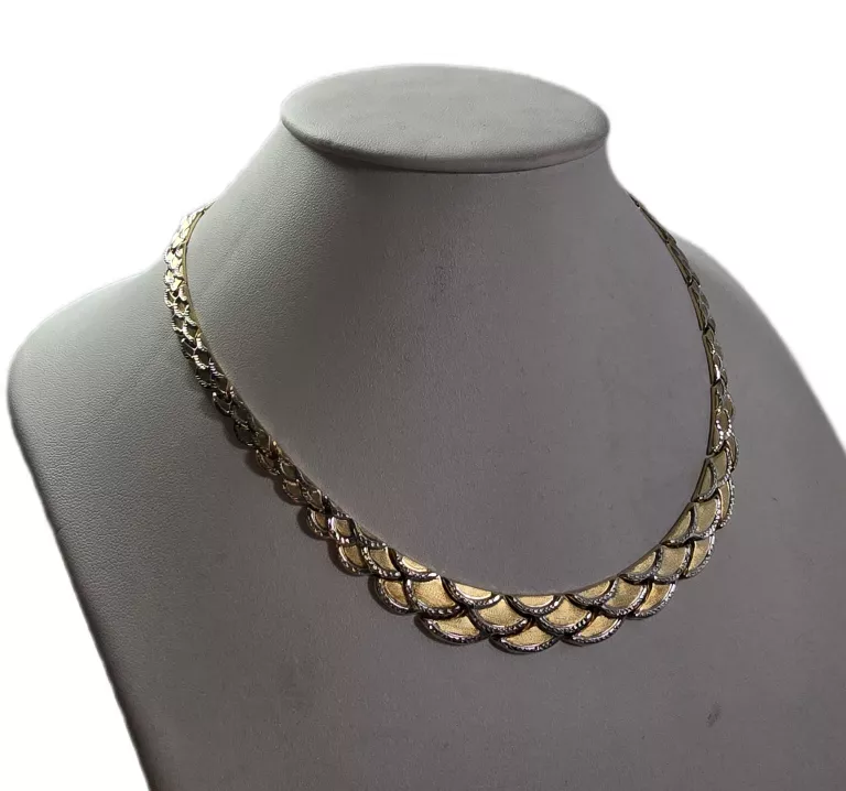 ŚLICZNY ZŁOTY NASZYJNIK PRÓBY 585 / DŁ. 49 CM / 16,04G!