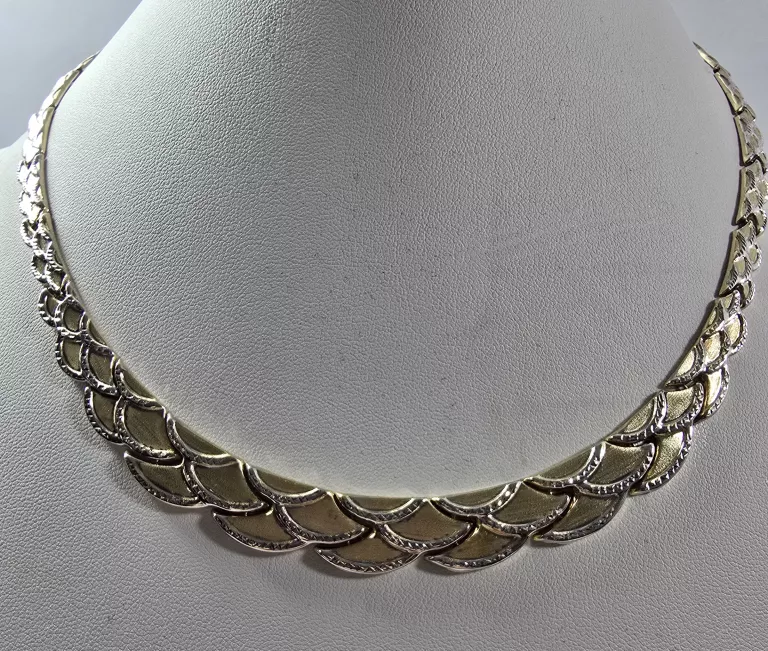 ŚLICZNY ZŁOTY NASZYJNIK PRÓBY 585 / DŁ. 49 CM / 16,04G!