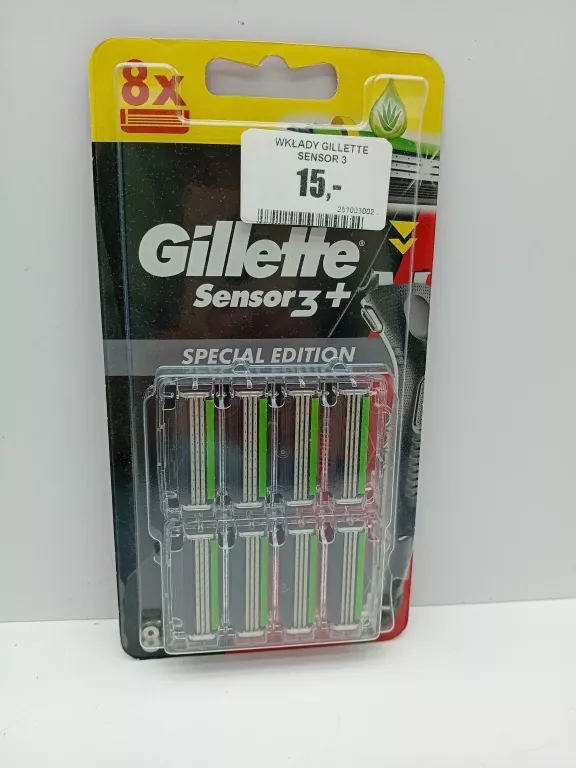GILLETTE SENSOR 3+ EDYCJA SPECJALNA OSTRZA WYMIENNE DO MASZYNKI DO GOLENIA