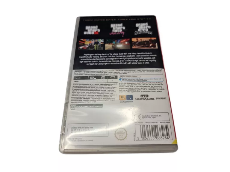 GRAND THEFT AUTO THE TRILOGY NINTENDO SWITCH